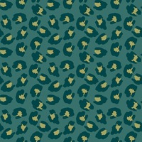 Image of Into The Wild Leopard Print Wallpaper Green Galerie 18535