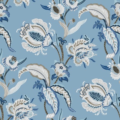 Into The Wild Abstract Floral Wallpaper Blue Galerie 18553
