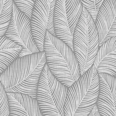 Denver Leaf Wallpaper Grey Muriva 196311
