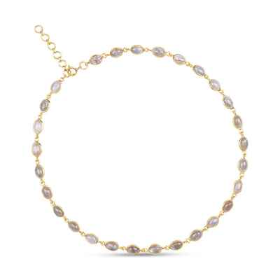 Luna Labradorite Gold Chain Necklace