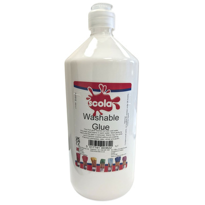 Scola PVA Washable Non-Toxic Glue - 1 Litre