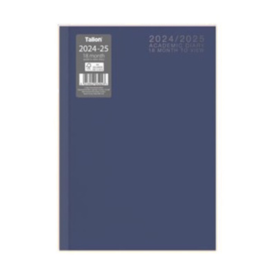 2024/2025 18 Month Academic A5 Week To View Mid Year Diary - BLUE