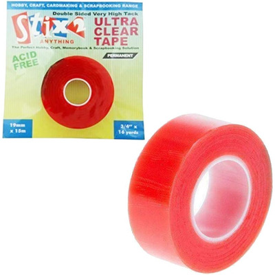 15m x 19mm Ultra Clear Double Sided Tape