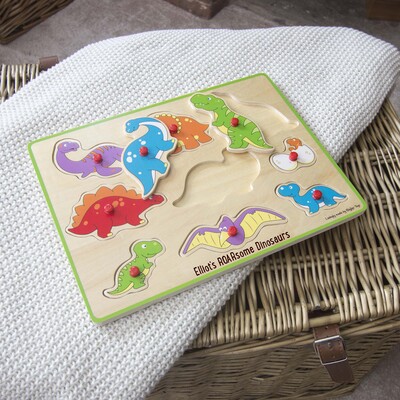 Personalised Lift Out Puzzle - Dinosaurs Puzzle
