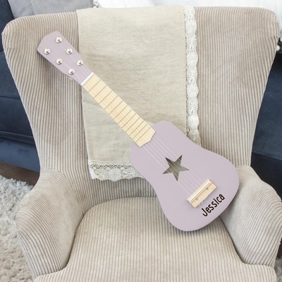 Personalised Kids Concept Lilac Guitar
