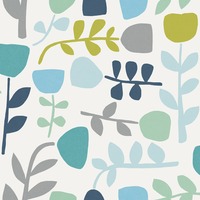 Juni Tulip Wallpaper Teal Fine Decor FD26536