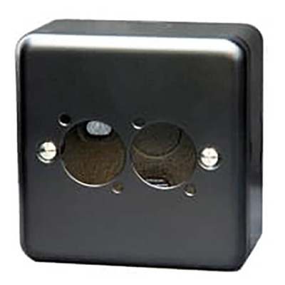Single Gang Plate and Box for D Series Connectors - 2 Way