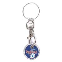 12 Pack Trolley Token Key Ring – Compatible with £1 Coin, Durable Keychain Fob