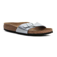 Birkenstock Womens Madrid Slippers - Silver