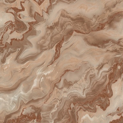 Elle Decoration Mystic Spell Marble Textured Vinyl Wallpaper Mocha / Rose Gold 10447-13
