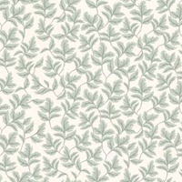 Arts & Crafts Leaf Wallpaper Sage Green & Cream World of Wallpaper AF0043