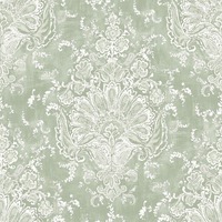 Laura Ashley Maddox Damask Wallpaper Sage Green 130105