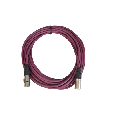 Balanced Mic Lead XLR Male to XLR Female - 10m Purple