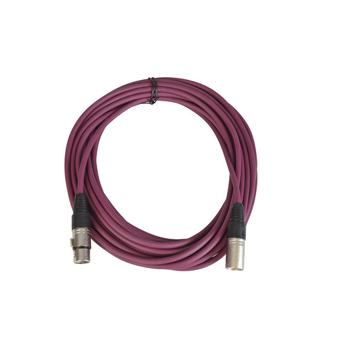 Balanced Mic Lead XLR Male to XLR Female - 10m Purple