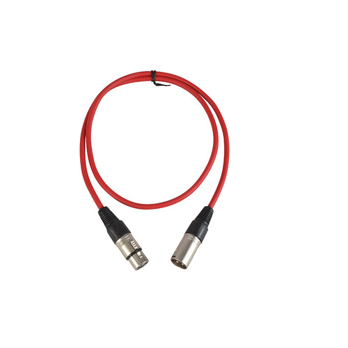 XLR to XLR Balanced Patch Lead 3 pin 1m Red