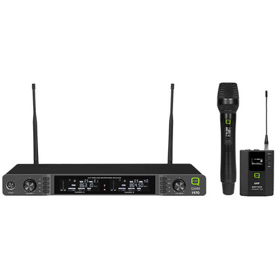 UHF Dual Channel Diversity Handheld and Beltpack Wireless System - 606-614MHz
