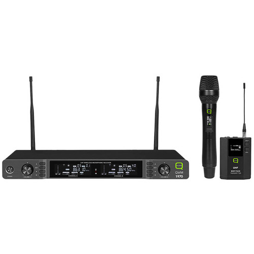UHF Dual Channel Diversity Handheld and Beltpack Wireless System - 863-865MHz