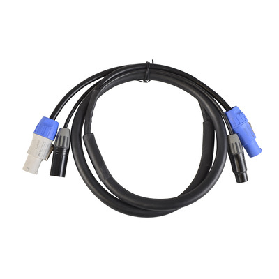 3 Pin XLR and Powercon Combi Cables DMX Lighting 15 Amp 1.5m Length