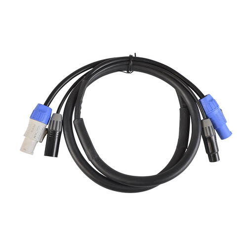 3 Pin XLR and Powercon Combi Cables DMX Lighting 15 Amp 1.5m Length