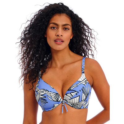 Freya Mali Beach Plunge Bikini Top - Cornflower