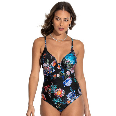 Pour Moi Lisbon Swimsuit - Black Floral