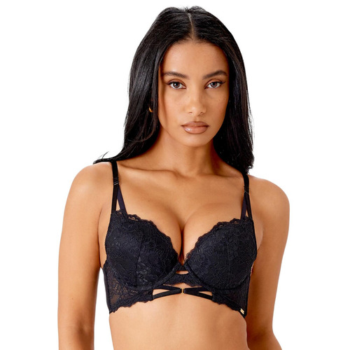 Gossard Suspense Longline Padded Plunge Bra - Black