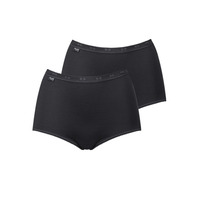 Sloggi Basic+ Maxi Brief 2 Pack – Black – L – 14