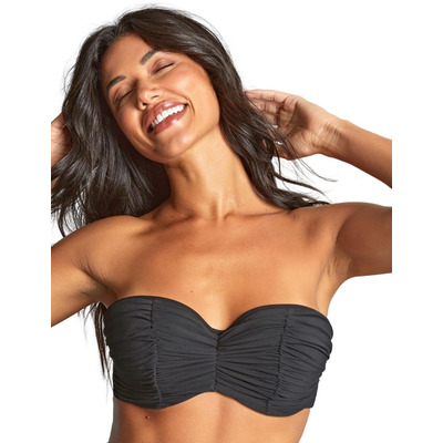 Panache Tulle Margot Bandeau Bikini Top - Black - 30GG
