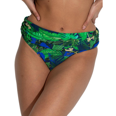 Pour Moi Palermo Fold Over Bikini Brief - Navy Fern