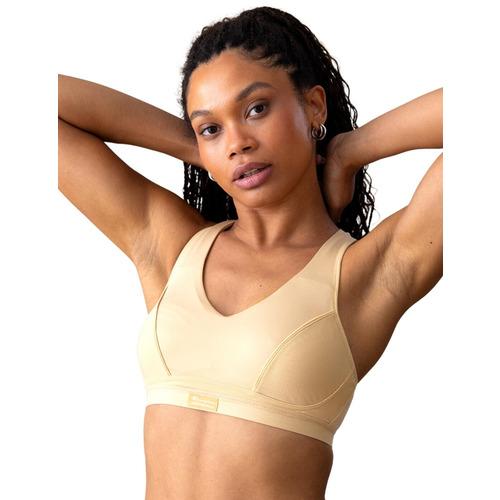 Shock Absorber Pump Padded Sports Bra - Beige