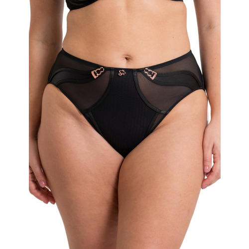 Scantilly by Curvy Kate Suspense High Waist Brief - Black