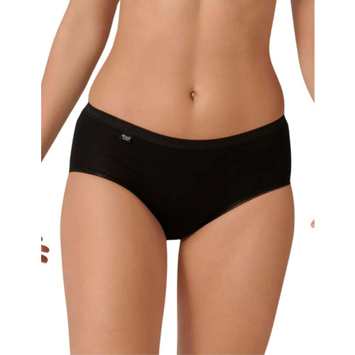 Sloggi Basic+ Midi Brief 2 Pack - Black
