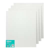 Exerz 50x60cm Canvas Panels 4pcs – 3mm Artist Canvas Board Blank 280gsm 100% Cotton
