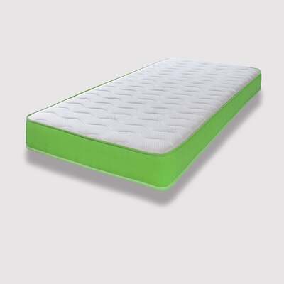 Starlight Beds™ 7" Deep Cool touch Luxurious soft Finish Memory Foam & Hybrid Spring Green Border Mattress - 2ft6 by 5ft9 Shorty Mattress – Starlight Beds™