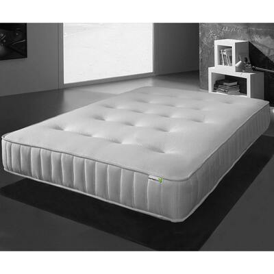 Starlight Beds™ 8" Deep Hand Tufted Luxurious Memory Foam and Spring White Mattress - 4ft Small Double Mattress (120cm by 190cm) – Starlight Beds™