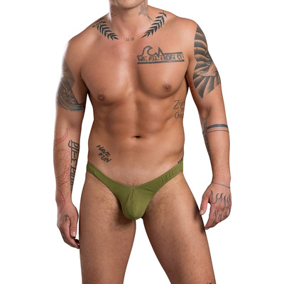 Image of Andrew Christian Almost Naked Deep V-Cut Brief - Olive