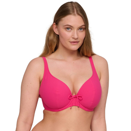 Prima Donna Swim Aswan Padded Plunge Bikini Top - Dragon Fruit