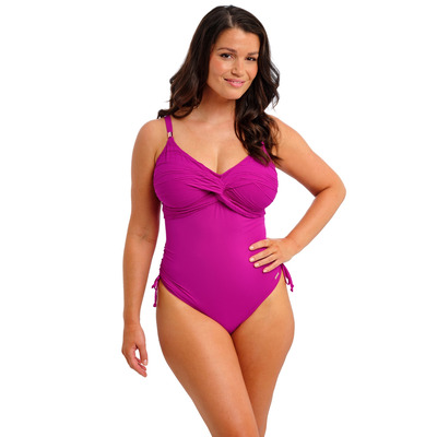 Fantasie Beach Waves Twist Front Swimsuit - Bright Fuchsia