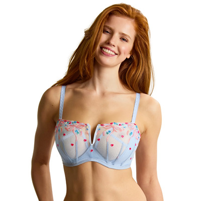 Panache Ottilie Balcony Bra - Dusky Blue