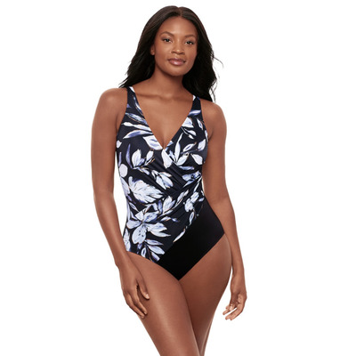 Miraclesuit Fiore Di Luna Oceanus Swimsuit - Black/White