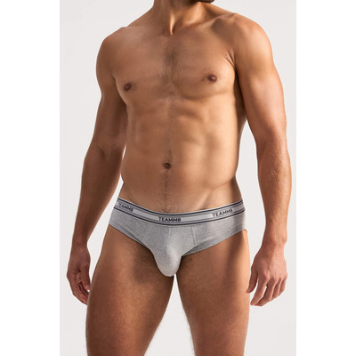 Image of TEAMM8 Cotton Classic Brief - Grey Marl