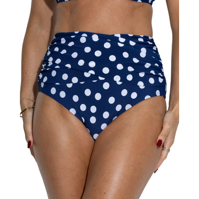 Pour Moi Santa Monica Super High Waist Control Brief - Navy/White
