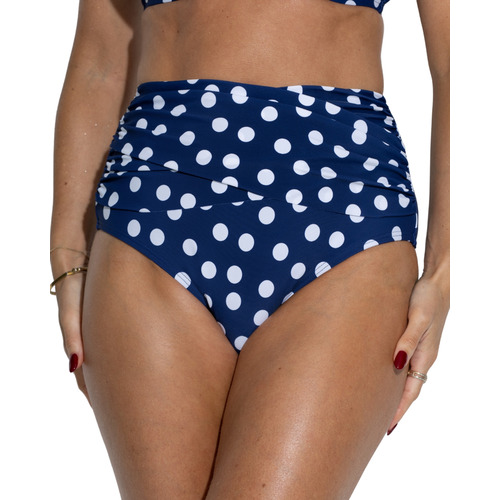 Pour Moi Santa Monica Super High Waist Control Brief - Navy/White