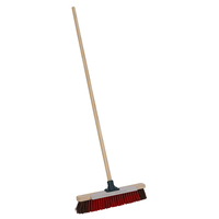 16″ Outdoor Utility Broom with Scraper