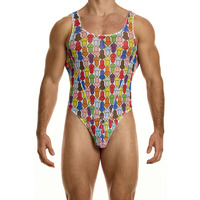 Modus Vivendi Rainbow Hearts Mesh Onesie