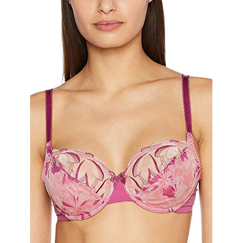 Playtex Daily Elegance Underwired Balcony Bra - Pink Orchid Print