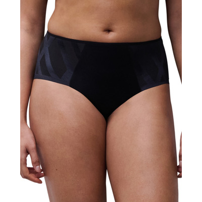 Chantelle Glaze High-Waisted Support Full Brief - Black