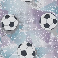 Football Frenzy Wallpaper Lilac / Silver Holden 14091