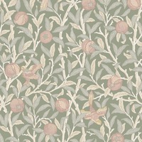 William Morris At Home Bird & Pomegranate Wallpaper Rose Garden 140502