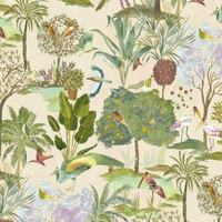 Paradise Garden Wallpaper Neutral World of Wallpaper WOW178